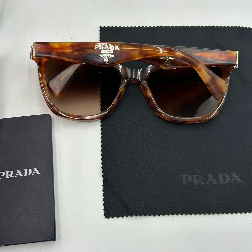 Women’s Prada retro tortoiseshell sunglasses made in Italy